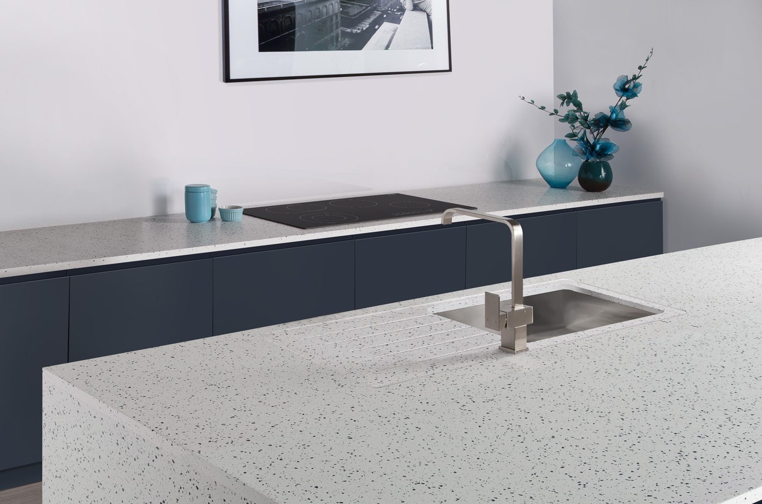 Ice Blue minerva worksurface Ice Blue minerva worksurface